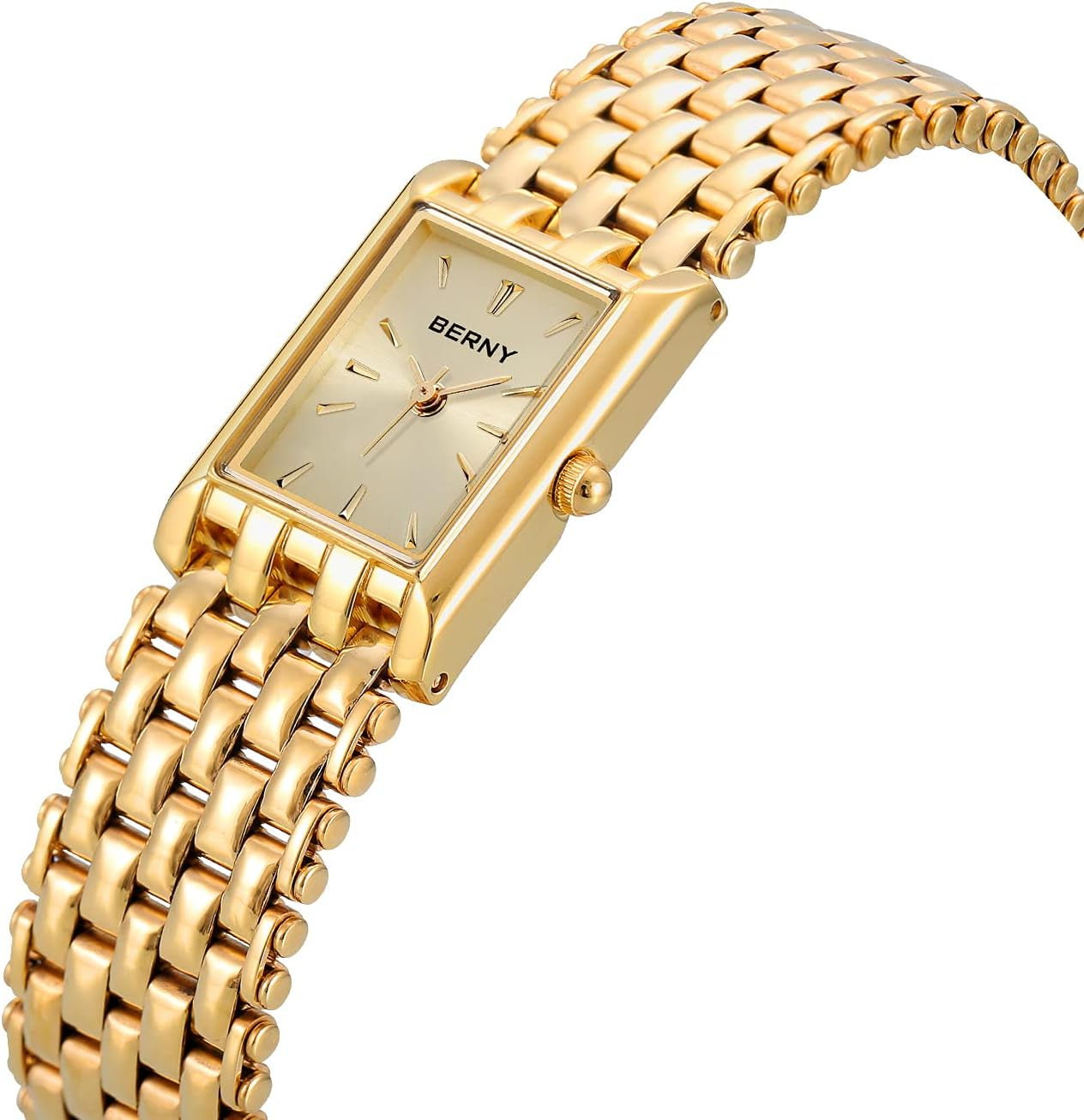 Gold Watches for Women Updated Ladies Quartz Wrist Watches Stainless Steel Band Womens Small Gold Watch Luxury Casual Fashion Bracelet Tools Included