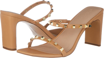 Women'S Avery Square Toe Two Strap High Heeled Sandal