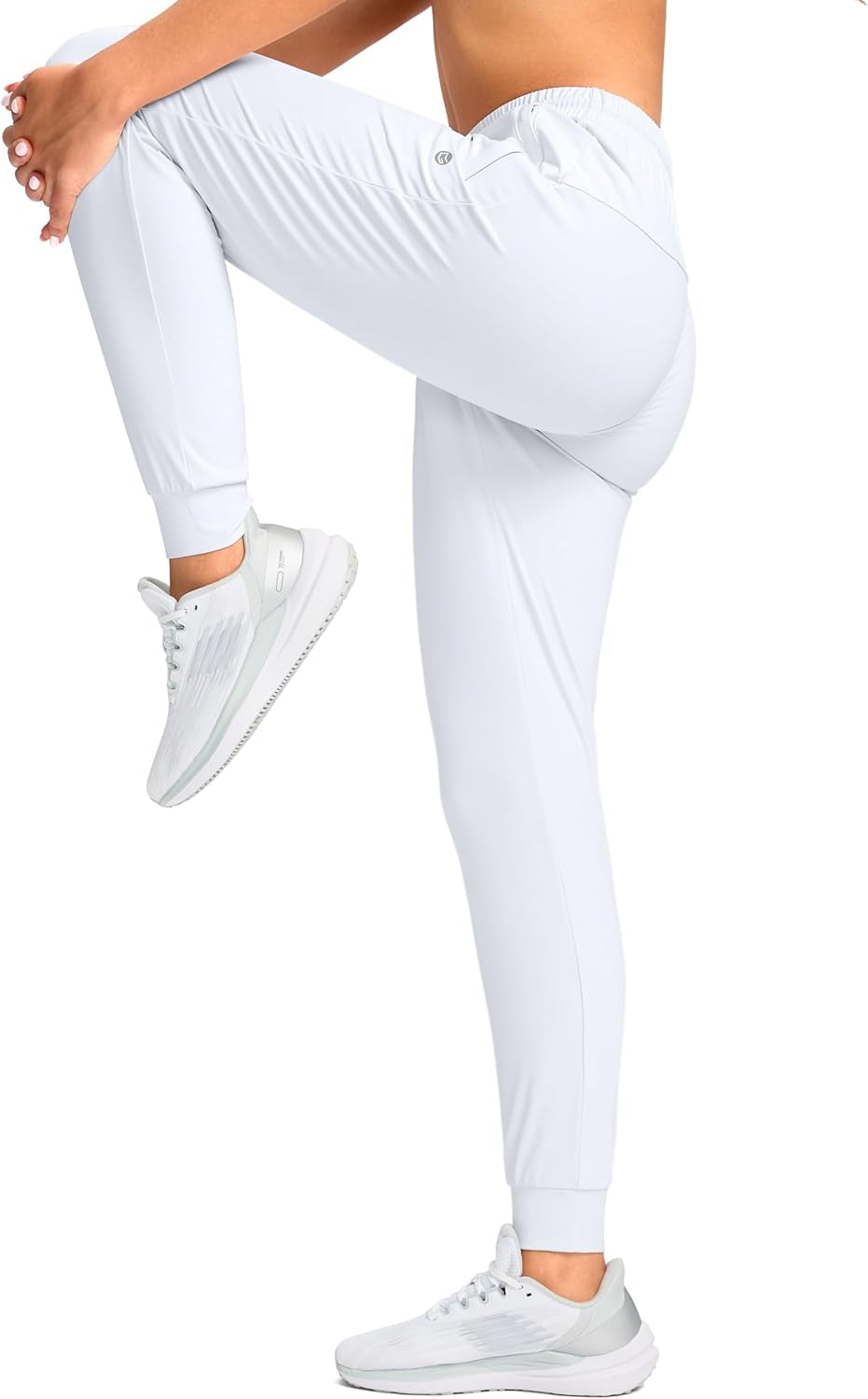 Women'S Joggers Pants with Zipper Pockets Tapered Running Sweatpants for Women Lounge, Jogging