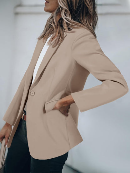 Womens Casual Blazers Open Front Long Sleeve Work Office Suit Jackets Blazer