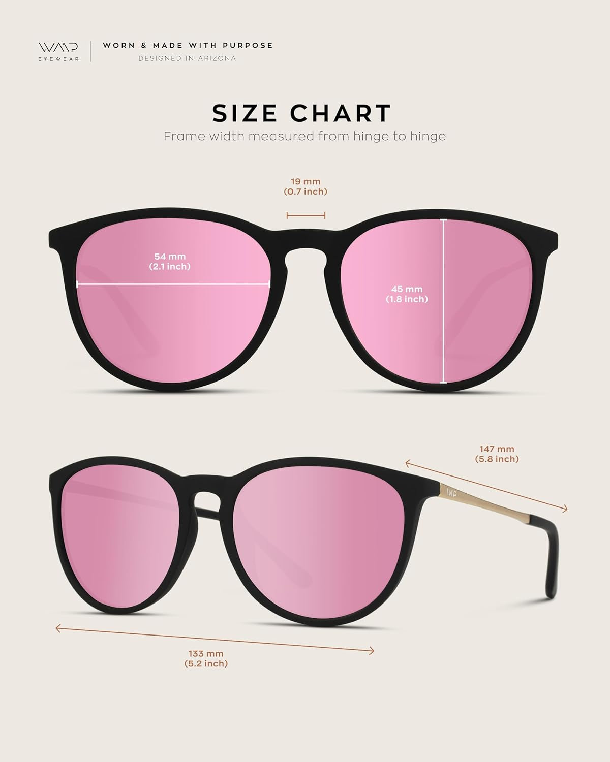 Women'S round Sunglasses with Polarized UV Protection, Trendy Retro Designer Style