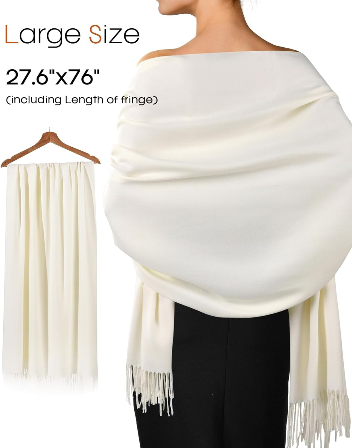 Winter Scarf for Women Pashmina Shawl Wraps Cashmere Feel Warm Fashion Blanket Scarves