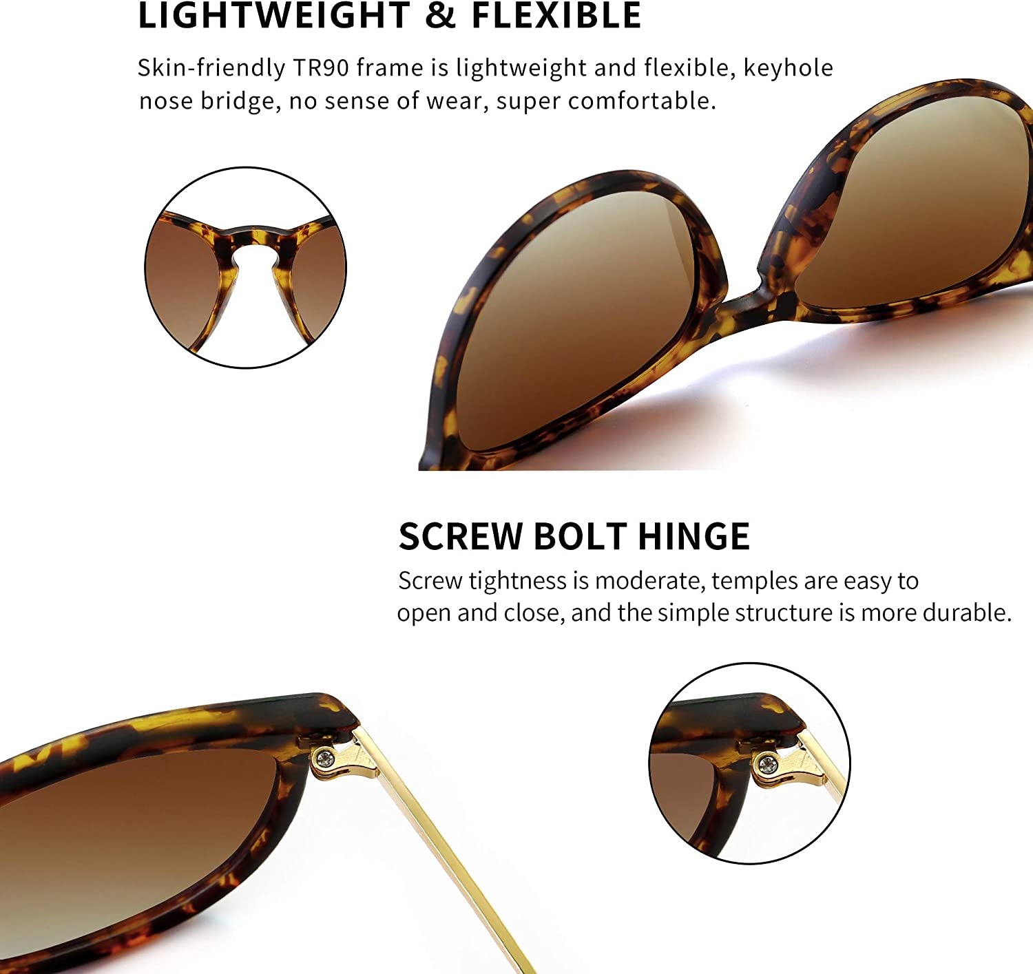 Vintage round Sunglasses for Women Men Classic Retro Designer Style