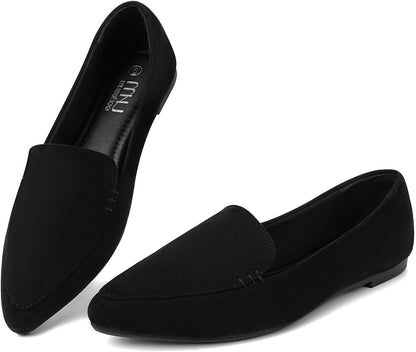 Loafers for Women Comfortable Pointed Toe Memory Foam Women'S Loafers