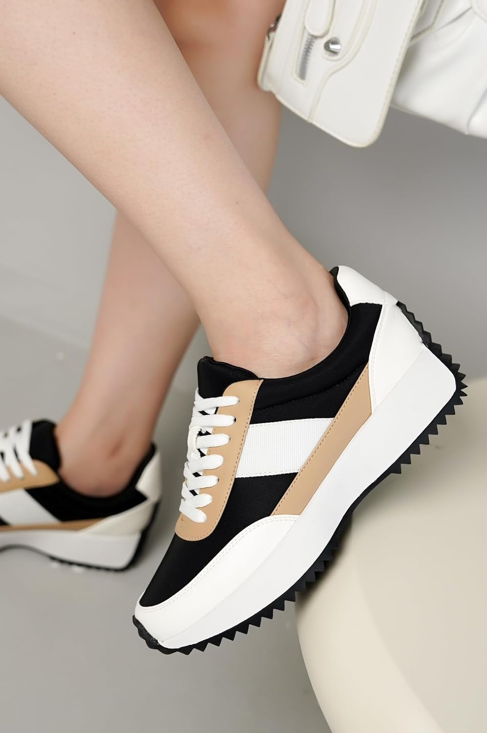 Sneakers for Women - Memory Foam Women Shoes & Womens Sneakers Non-Slip Work Shoes Women, Lace up Shoes for Women Footwear - Fashion Sneakers for Women 2025