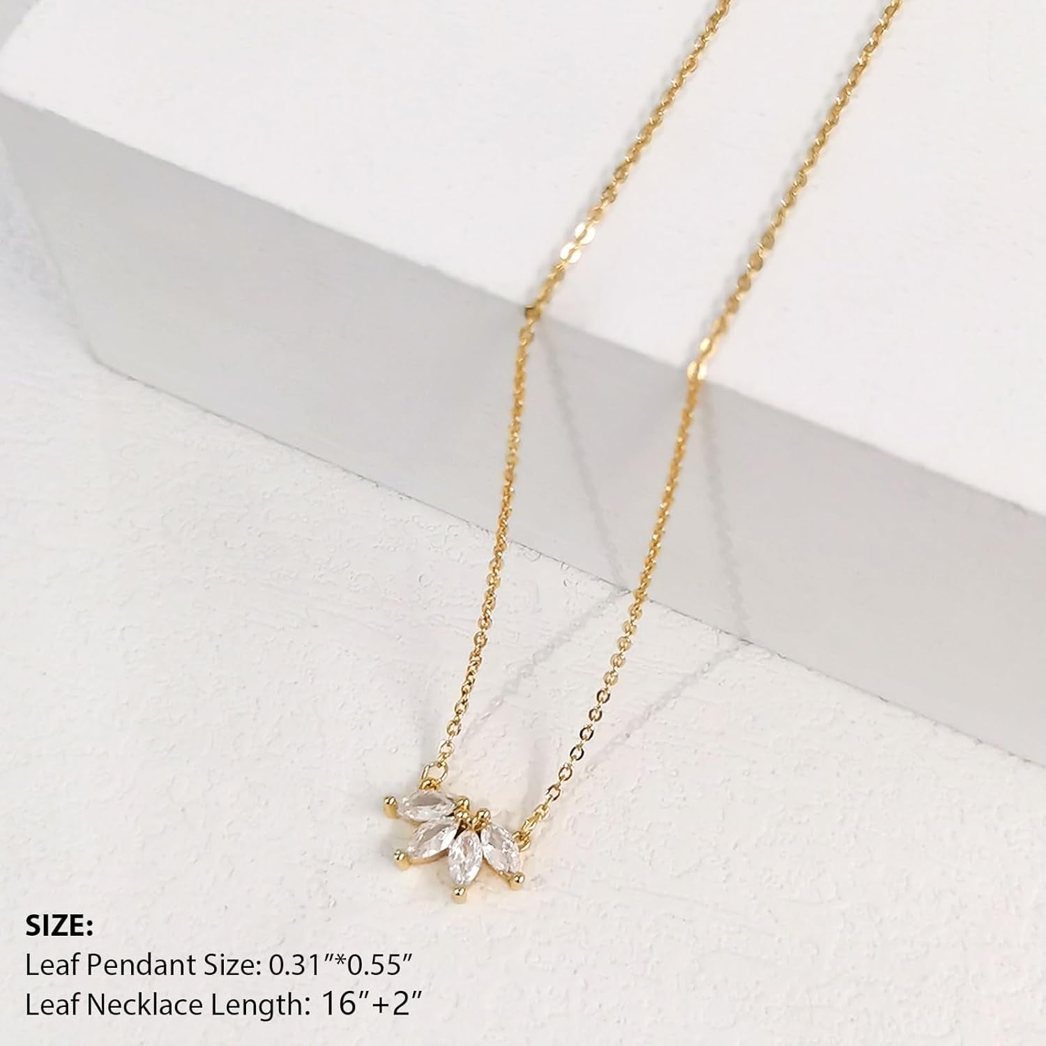 Diamond Necklaces for Women, Dainty Gold Necklace 18K Gold Plated Layered Necklaces Simple Gold CZ Diamond Pendant Necklaces for Women Trendy Jewelry Gifts for Girls