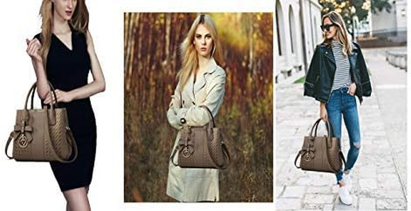 Purses and Handbags for Women Fashion Ladies PU Leather Top Handle Satchel Shoulder Tote Bags