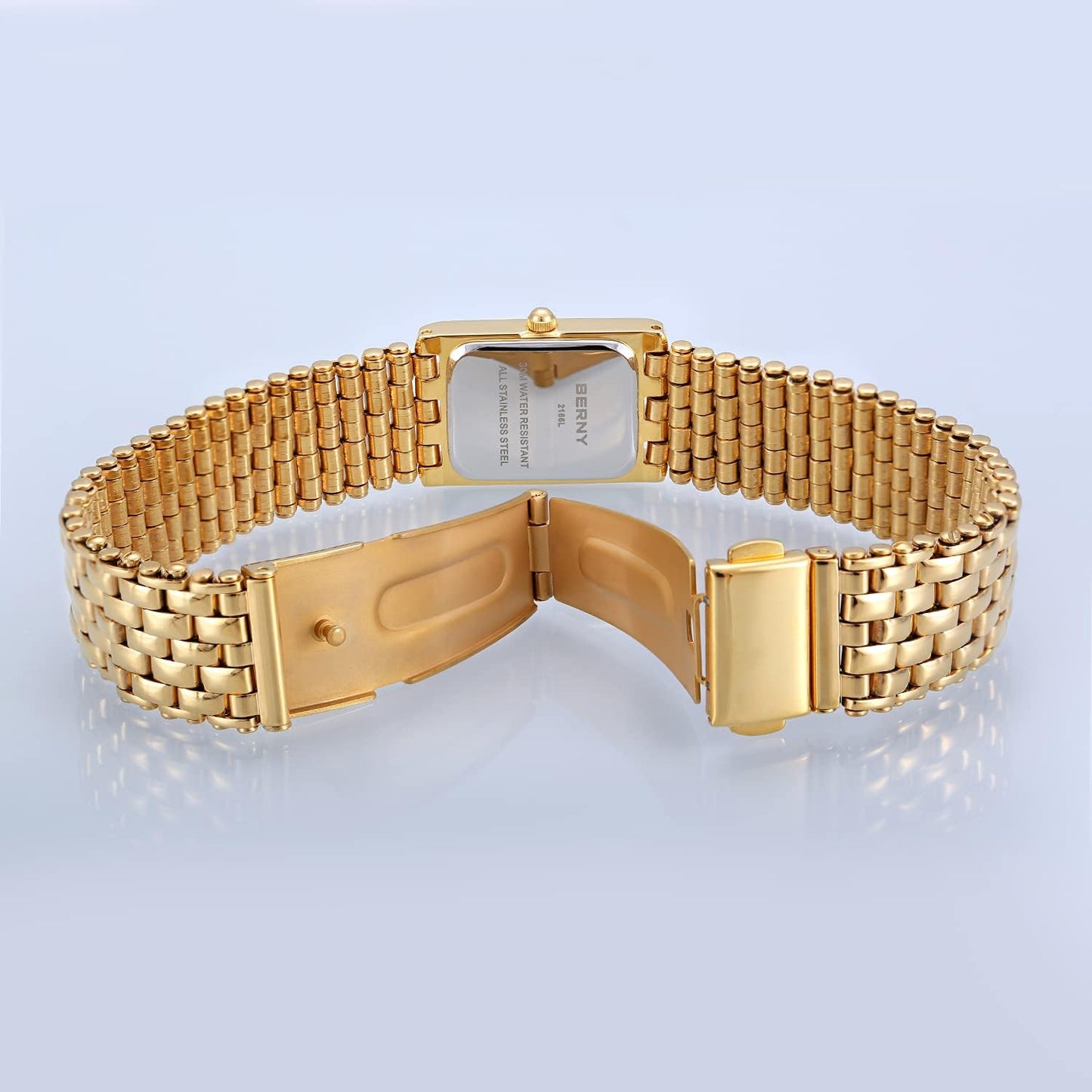 Gold Watches for Women Updated Ladies Quartz Wrist Watches Stainless Steel Band Womens Small Gold Watch Luxury Casual Fashion Bracelet Tools Included