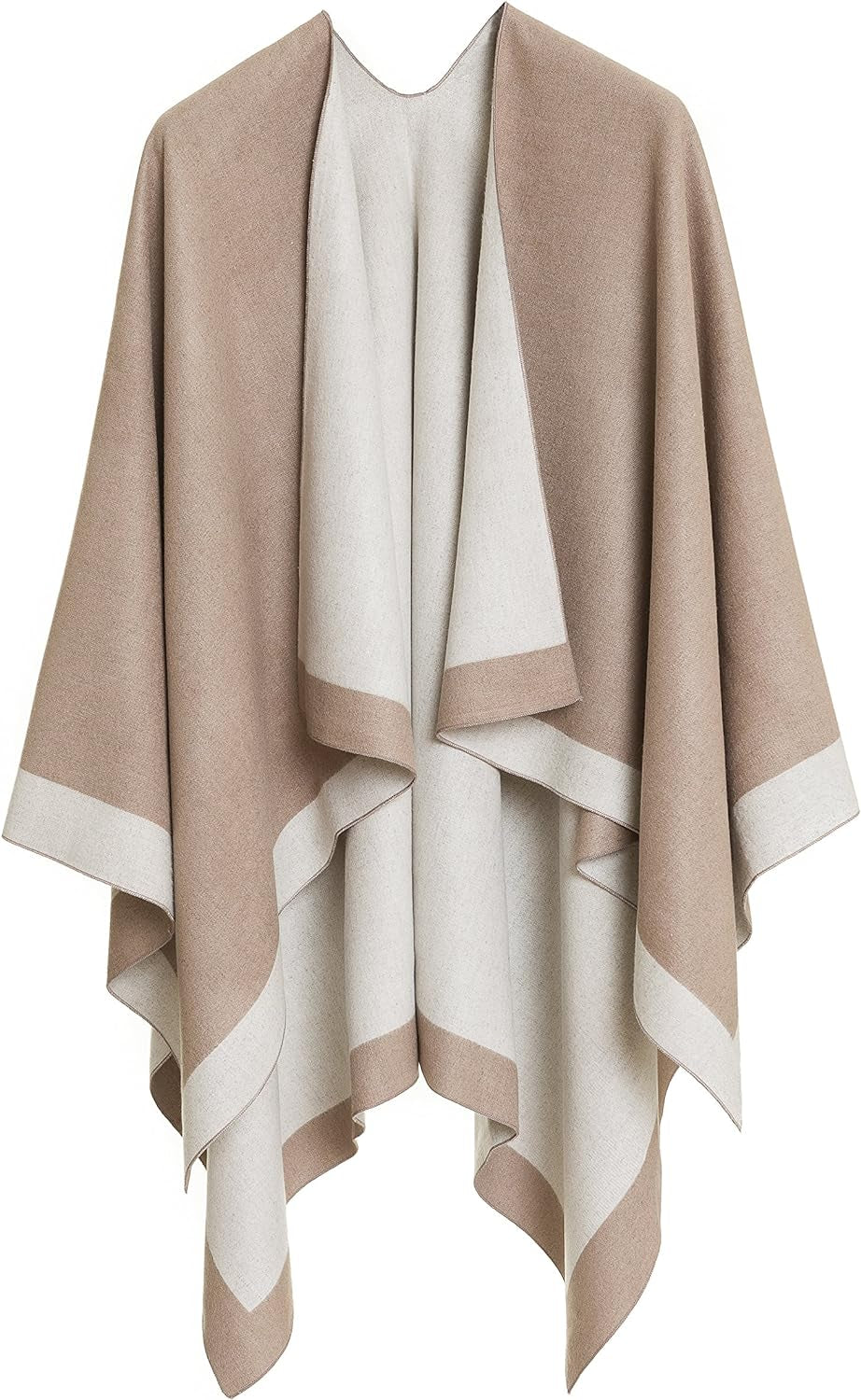 Women'S Shawl Wrap Poncho Ruana Cape Cardigan Sweater Open Front for Fall Winter