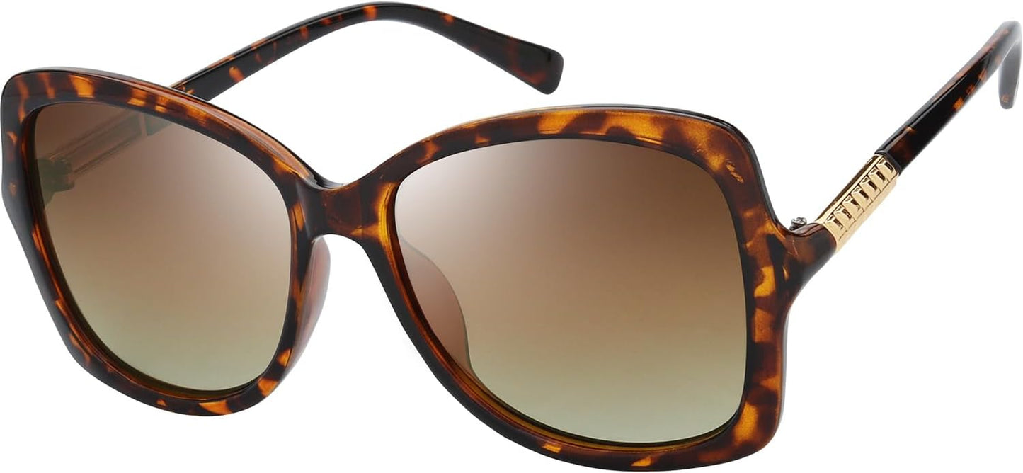 Women'S Oversized Square Jackie O Cat Eye Hybrid Butterfly Fashion Sunglasses - Exquisite Packaging