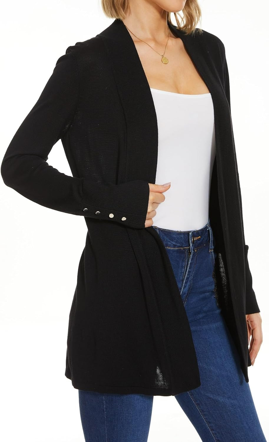 Women'S Cardigan Sweaters Open Front Long Sleeve Cardigan Dressy Casual Trendy Lightweight