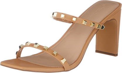 Women'S Avery Square Toe Two Strap High Heeled Sandal